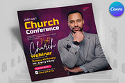 Church Worship Flyer Canva Temlate, a Flyer Template by Psd Templates (Thumbnail 2 of 2)