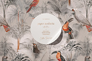 Tropical Birds Luxury Pattern, a Pattern Graphic by paper aesthetic (Thumbnail 1 of 7)