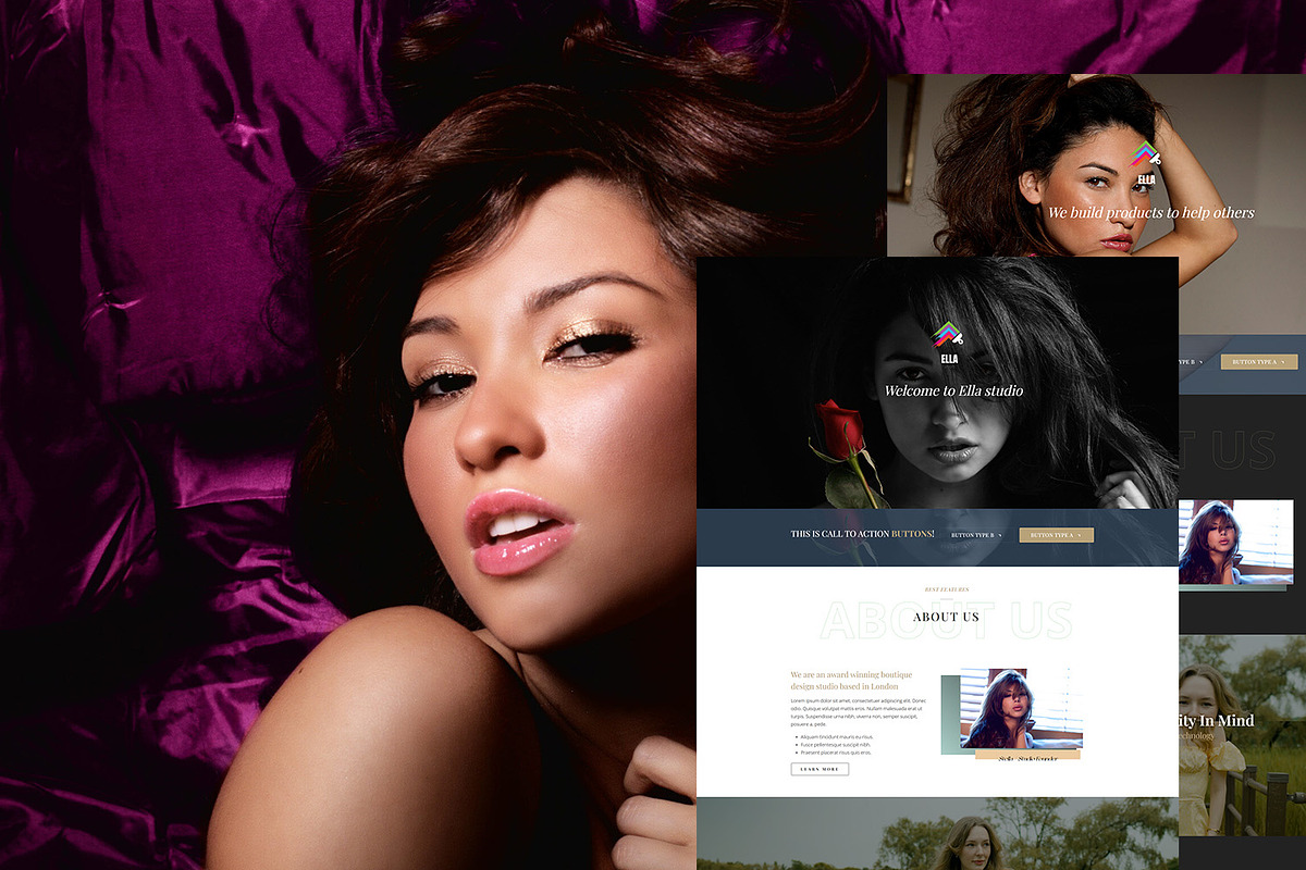 Ella – One Page Parallax Theme, a WordPress Template by pixelonetry (Photo 3 of 5)