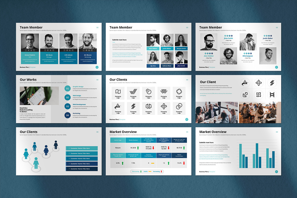 Business Plan Presentation Template, a Presentation Template by CreativeSlides (Photo 8 of 22)