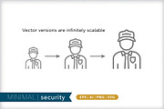 Minimal security icons, an Outline Icon by Picture Window (Thumbnail 4 of 5)