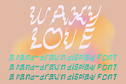 Waxy Love hand drawn Display Font, a Handwritten Font by Eryn Rose Design (Thumbnail 2 of 14)