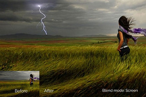 21 Lightning Photoshop Overlays