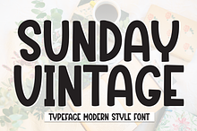 Sunday Vintage | Script Font