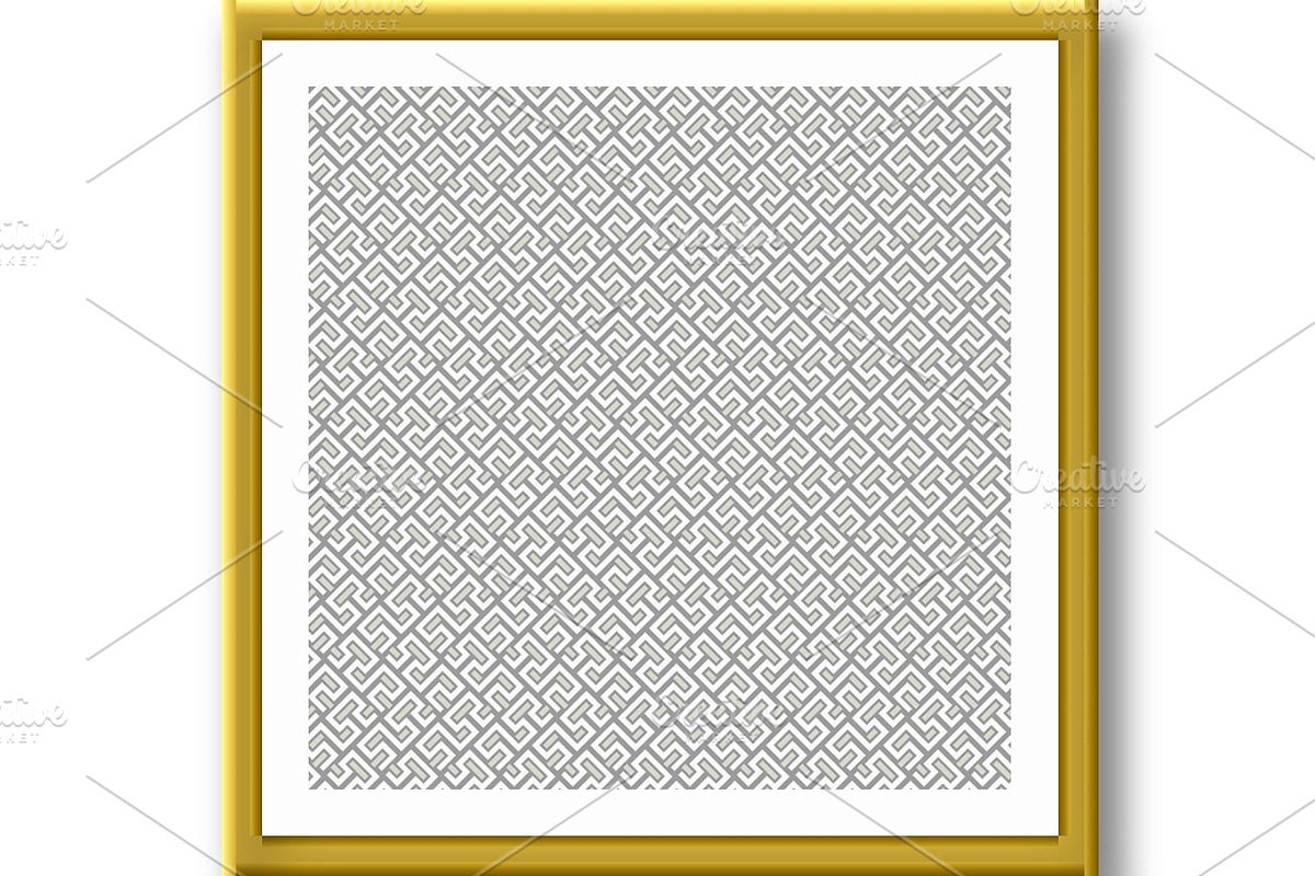 Seamless Geometric Pattern by Lines, a Decorative Illustration by FineArtStudio (Photo 2 of 3)