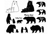 Bear SVG, Bear Family svg, Bears SVG, an Animal Illustration by Doodle Cloud Studio (Thumbnail 2 of 2)