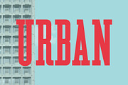 Urban - Brutalist Serif Font, a Sans Serif Font by Bart Wesolek (Thumbnail 1 of 5)