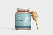 Honey Jar Mockup, a Packaging Mockup by tiyasprabawa (Thumbnail 2 of 5)