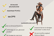 CURVY COWGIRLS CLIPART PACK, a Person Illustration by Daring Digies (Thumbnail 7 of 9)