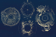 Magic Circles PS Brush & Clipart Set, a Brush Add-On by Paper Element (Thumbnail 2 of 10)