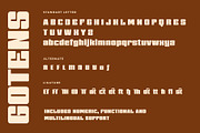 Gotens Bold Condensed Font, a Sans Serif Font by RantautypeStudio (Thumbnail 14 of 15)