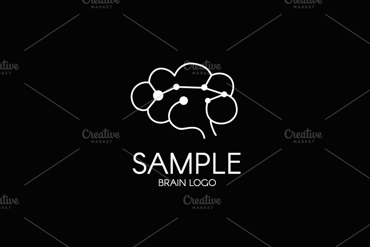 Brain logo designs, a Branding & Logo Template by Slavko Kahovsky (Photo 2 of 5)