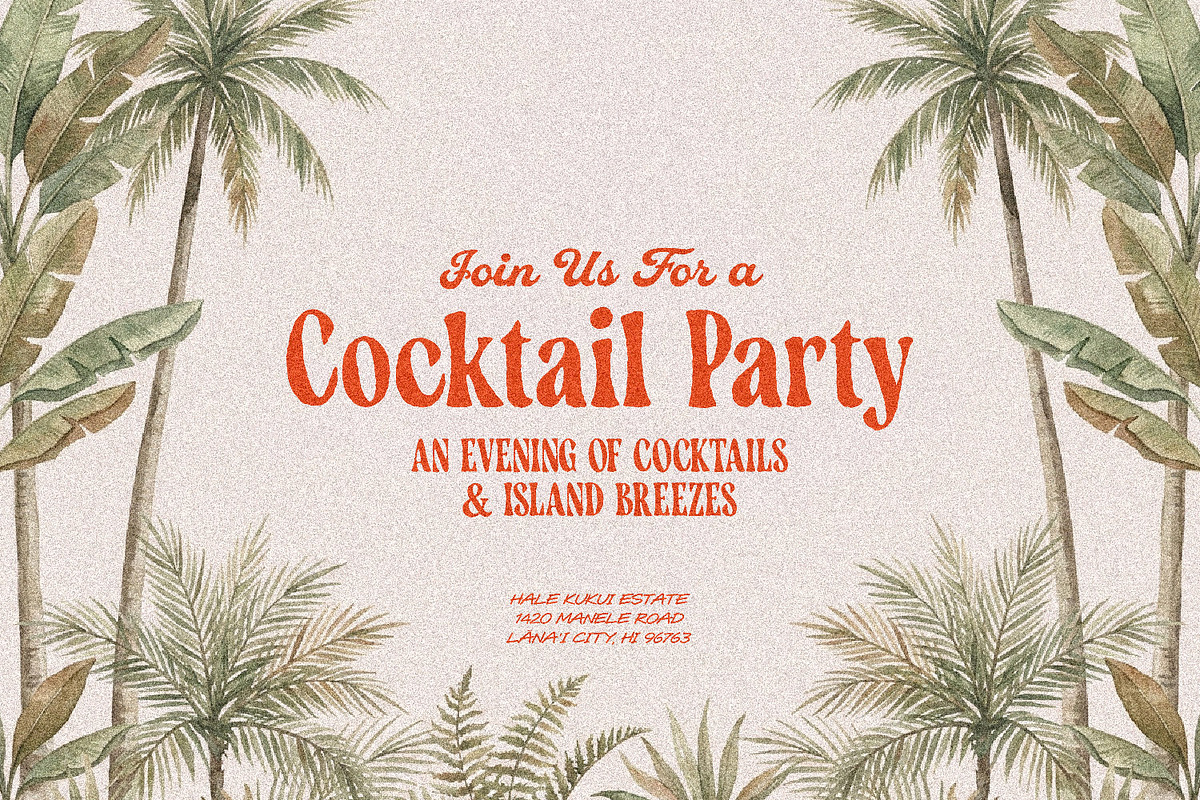Hello Hawaii Retro Surf Font Trio, a Handwritten Font by AndrewPixelType (Photo 7 of 18)