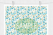 Digital Paper - Flower Patterns, a Pattern Graphic by Leska's Digitals (Thumbnail 6 of 6)