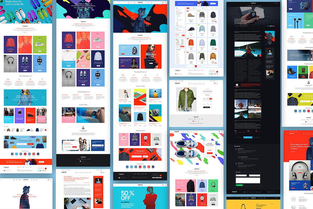 Multicolor UI Kit, an UI Kit Template by Amirzhanuly (Photo 9 of 10)