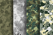 Vector Camouflage Textures, a Pattern Graphic by Iryna Denysova (Thumbnail 8 of 10)