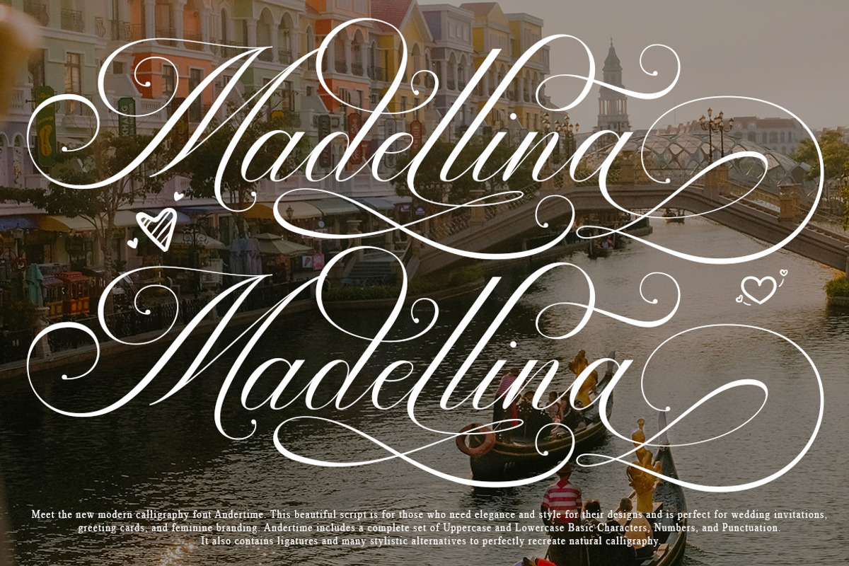 Andertime Calligraphy, a Script Font by IM Studio (Photo 3 of 10)