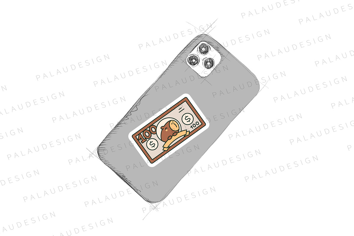 Cute Kawaii Dollar with Animals, an Animal Illustration by Palau (Photo 8 of 12)