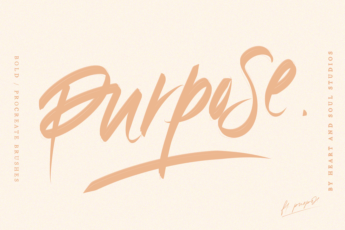 Bold | Procreate Brushes, a Brush Add-On by Heart + Soul Studios (Photo 11 of 11)