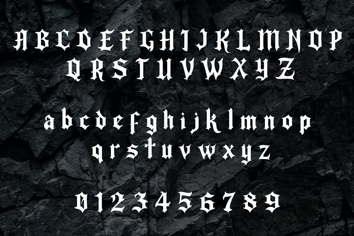 Draug Gothic Blackletter + Cyrillic, a Blackletter Font by Wolgard (Photo 2 of 16)