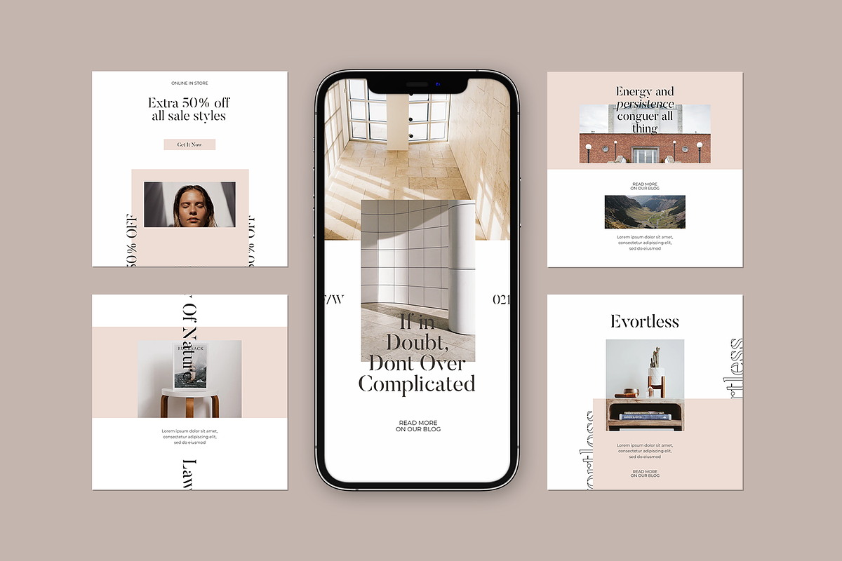 Evortless Instagram Template, a Social Media Template by Creatchees.std (Photo 3 of 4)