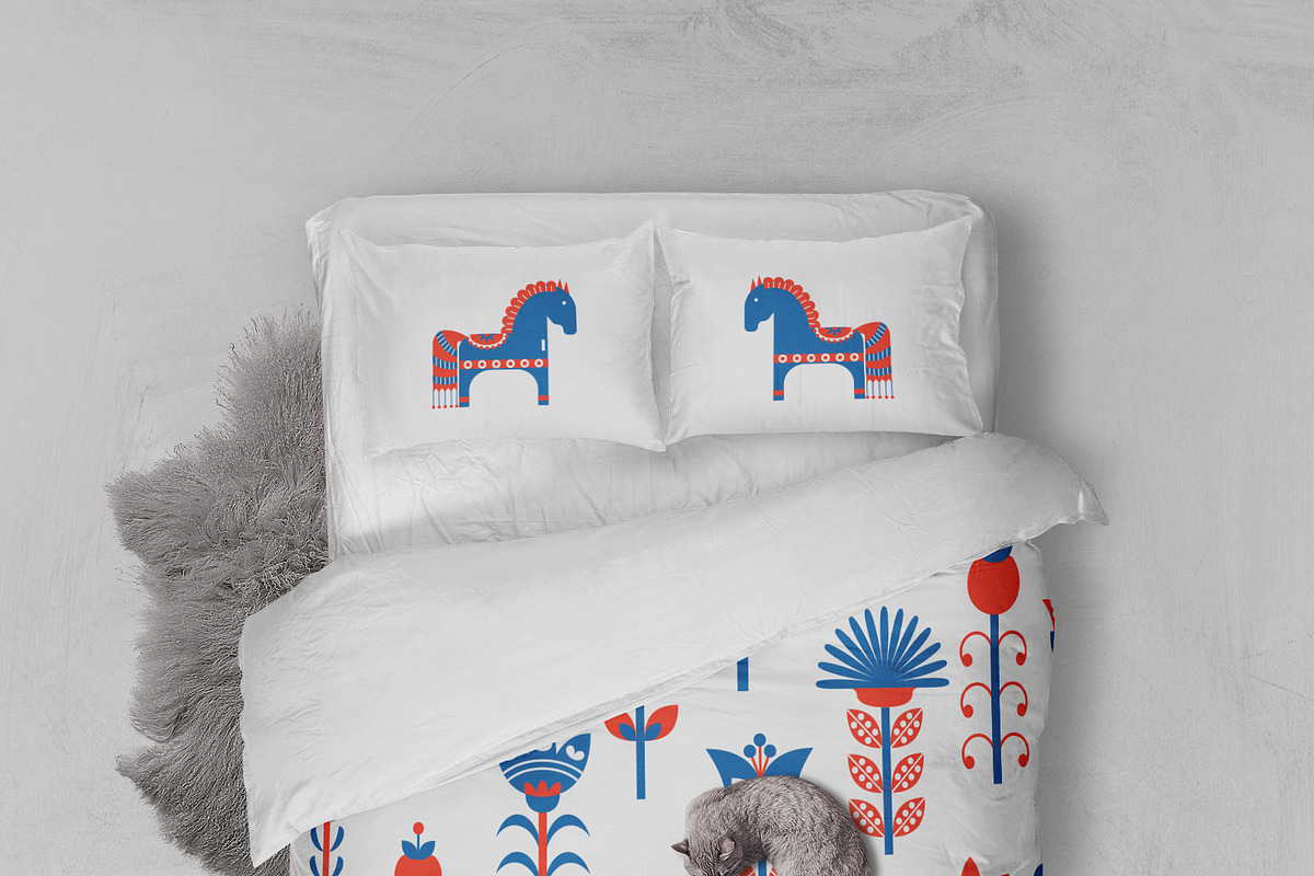 Folk Art Seamless Collection, a Background Graphic by Petite Lily (Photo 8 of 8)