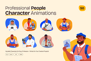 Animated Profesional People, a Person Illustration by Vectors Market