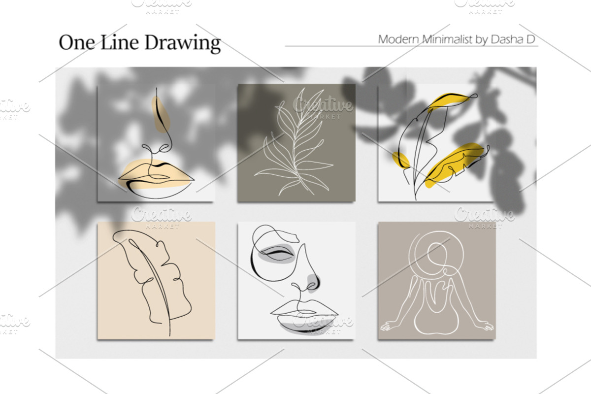 One Line Drawing Minimal Art, a Person Illustration by Dasha_D (Photo 5 of 5)