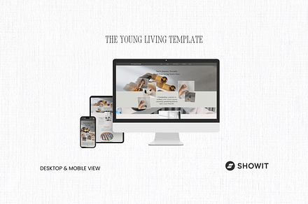 Young Living Showit Template, a Landing Page Template by Design by Alia