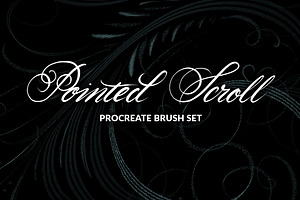 Pointed Scroll Procreate Brush Set