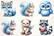 Baby Blue Woodland Animals Clipart, an Illustration by Rose Art (Thumbnail 3 of 7)