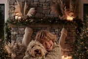 35 Neutral Beige Christmas Backdrops, a Background Graphic by Walllow Creatives (Thumbnail 4 of 6)