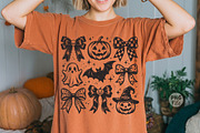 Halloween Coquette Bow PNG,, a Seasonal Illustration by Libby Wishes (Thumbnail 1 of 3)