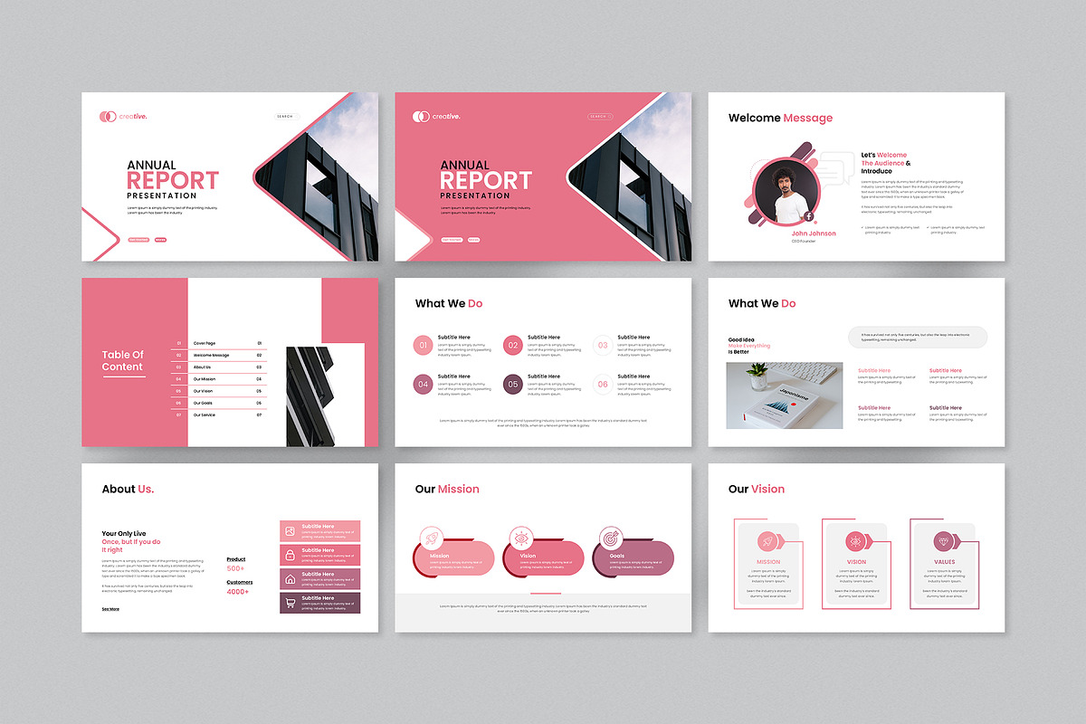 Annual Report PowerPoint Template preview 2