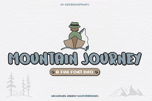 Mountain Journey - a Fun Font Duo