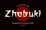 Zhabuki - Japanese and Korean Font, a Handwritten Font by Pandeka Studio (Thumbnail 1 of 9)