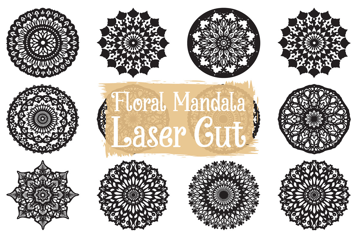 Boho Mandala Decorative Panel Set, an Illustration by balal