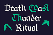 Quembey – Retro Horror Blackletter, a Blackletter Font by Tiptop Graphic (Thumbnail 5 of 9)