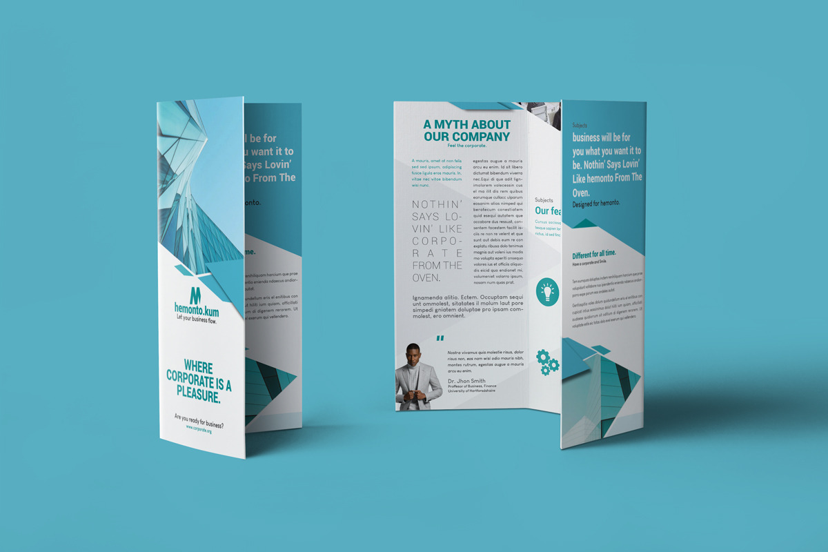 Business Trifold Brochure, a Brochure Template by Swayang (Photo 4 of 6)