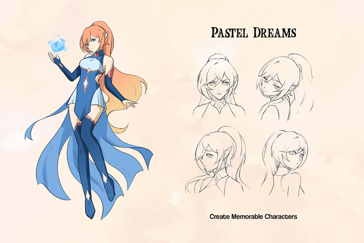Pastel Dreams Procreate Brushes, a Brush Add-On by brushapes.com (Photo 5 of 10)