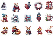 Cute Winter Clipart, an Illustration by Designworld (Thumbnail 2 of 5)