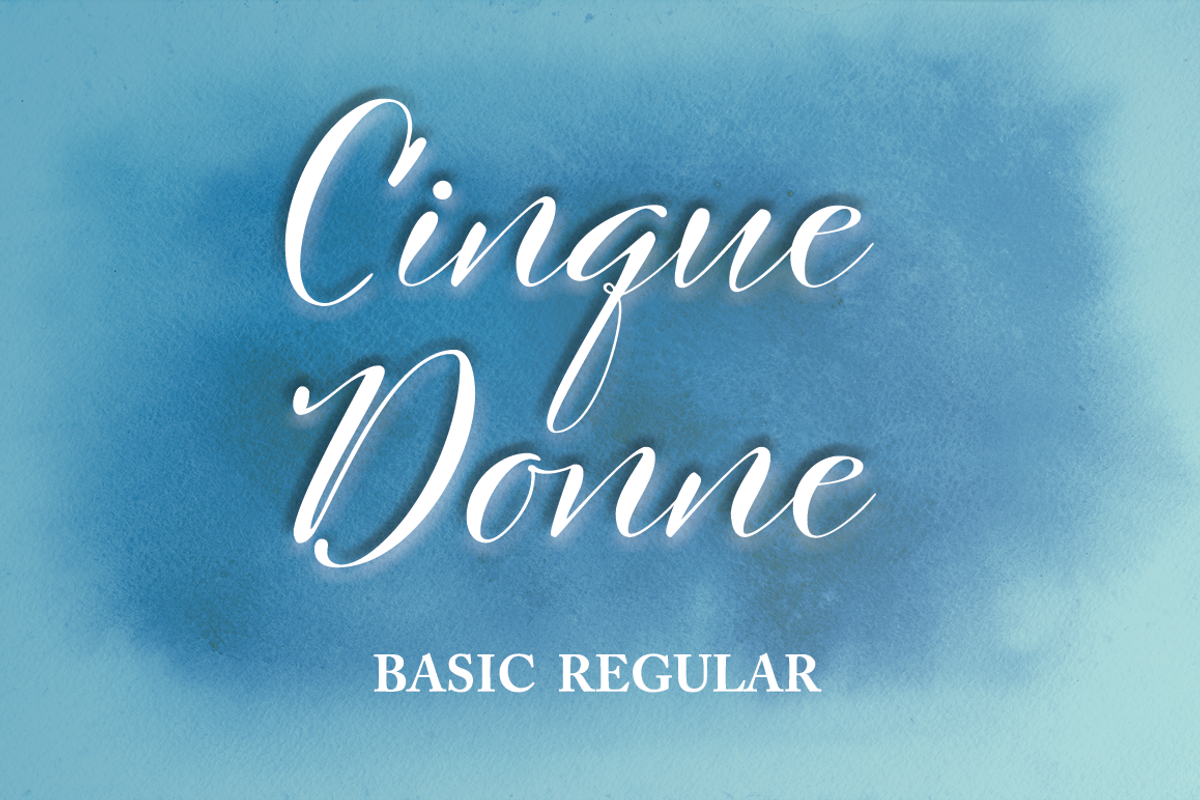 Cinque Donne Font Family preview 7