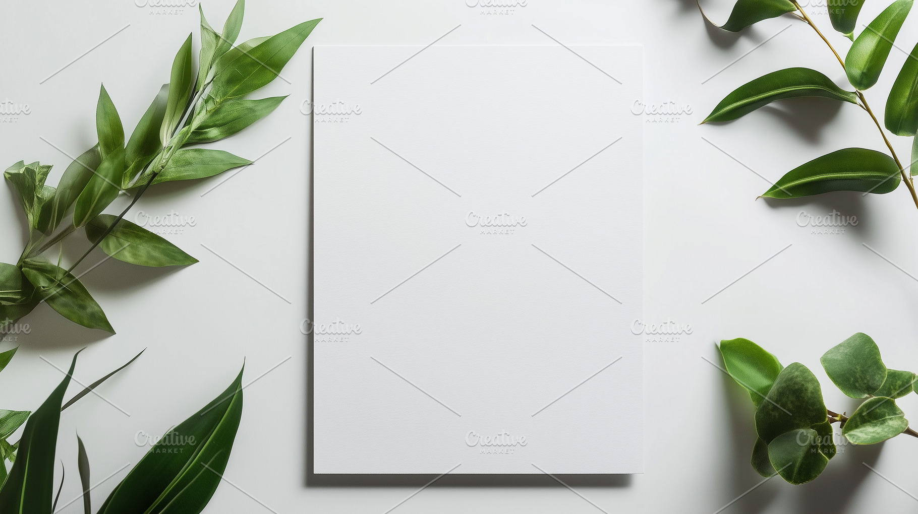 A4 sheet of paper among green leaves, a Background Photo by MistyDay