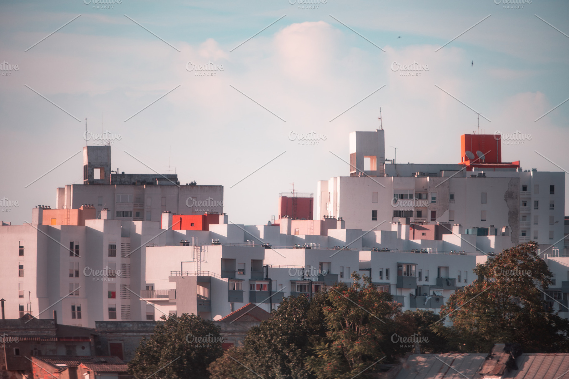 Telephoto Apartment Skyline, an Architecture Photo by SkyNext