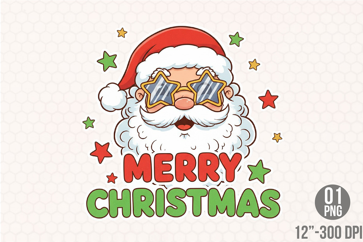 Funny Christmas Design PNG, an Illustration by Designking (Photo 1 of 4)