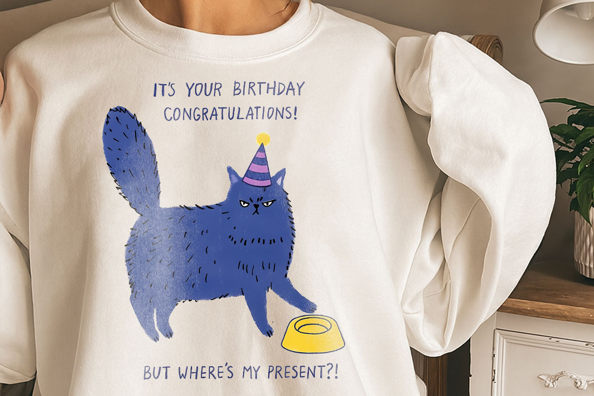 Cat and Animals Funny Birthday PNG, a Graphic by GlitterCraft (Photo 54 of 101)