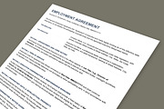 Employment Agreement / Contract, a Stationery Template by Anjum Ilyas (Thumbnail 3 of 4)