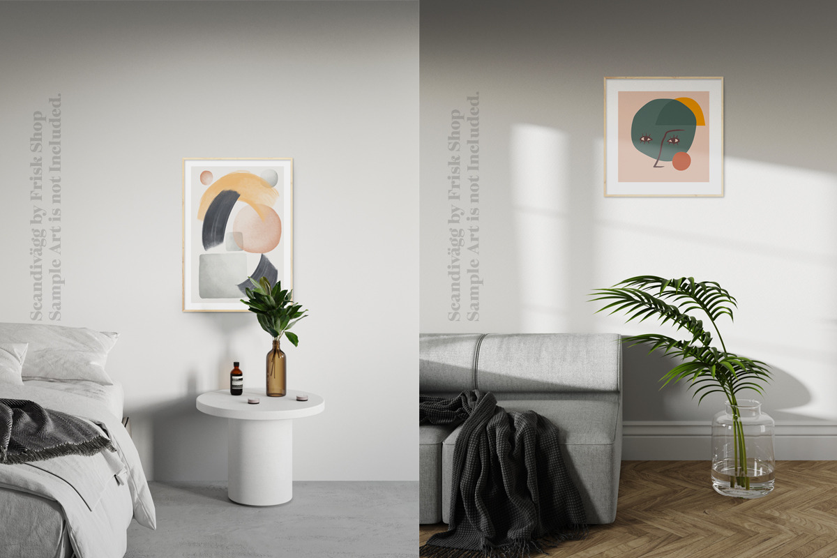 1000+ Frame Mockups: Scandivägg, a Print Template by Frisk Shop (Photo 11 of 13)
