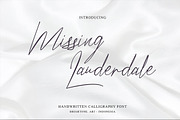 Missing Lauderdale - Handwritten, a Script Font by Brightone (Thumbnail 1 of 8)