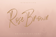 Rose Brown - Brush Script, a Script Font by Youthlabs Studio (Thumbnail 1 of 15)
